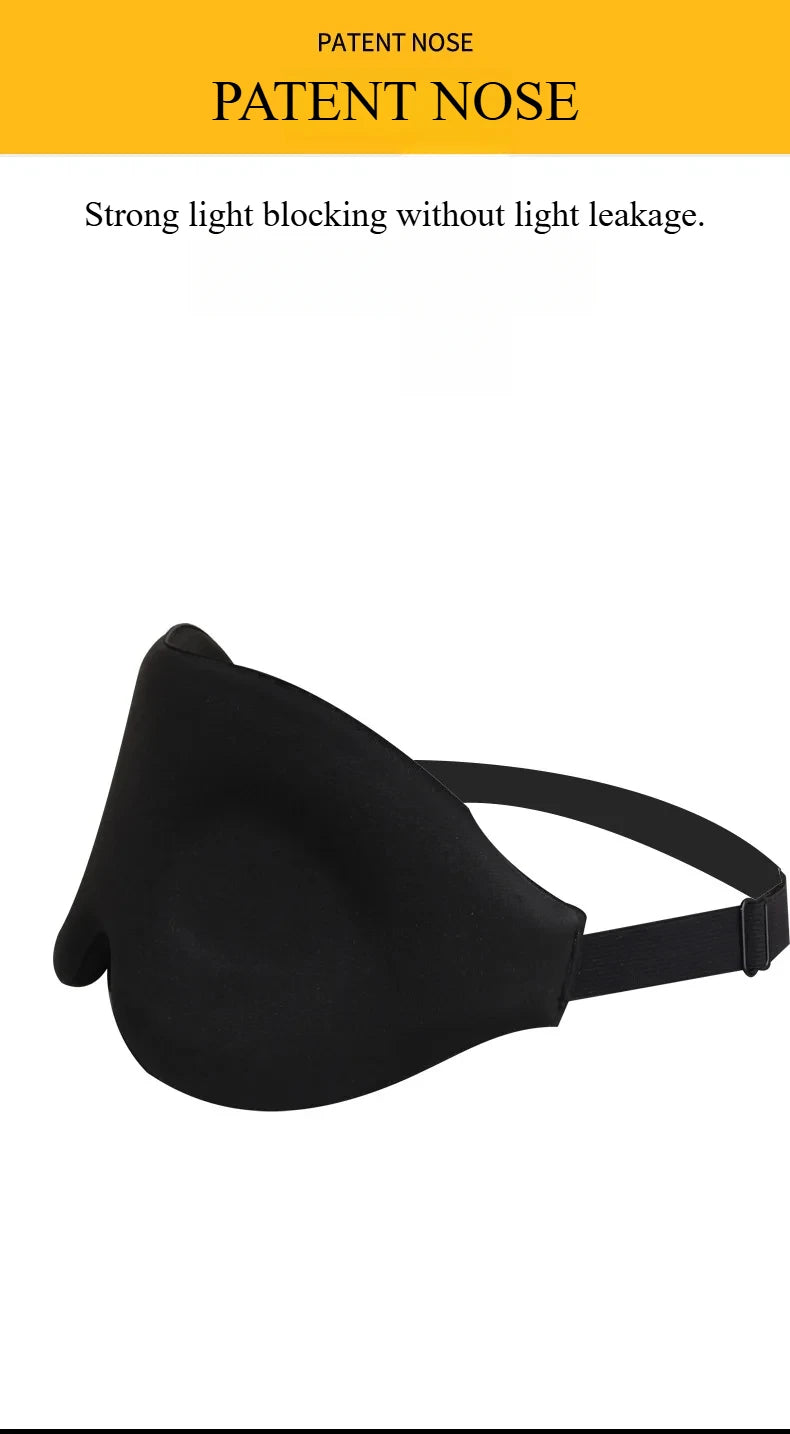 Eye Mask for Sleeping 3D Contoured Cup Blindfold Concave Molded Night Sleep Mask Block Out Light with Women Men  Cute Sleep Mask