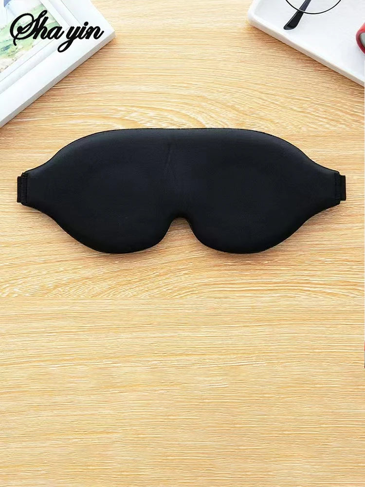 3D Eye Mask Adjustable Suitable for Men and Women with No Pressure on the Eyes Breathable and Light Blocking Eye Mask Black