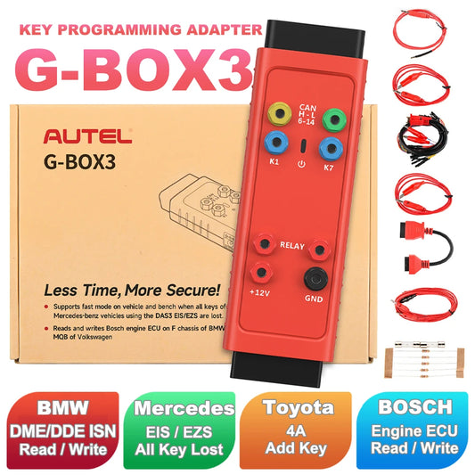 Autel GBOX 3 Key Programming Accessory Key for Mercedes-benz and BMW, Working with Autel KM100/ IM508/ IM608/ OTOFIX IM1/ IM2
