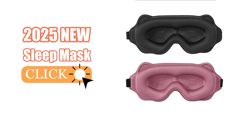 Eye Mask for Sleeping 3D Contoured Cup Blindfold Concave Molded Night Sleep Mask Block Out Light with Women Men  Cute Sleep Mask