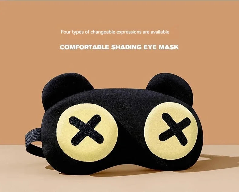 Cute eye masks, creative sleep eye masks, light-blocking midday rest eye masks, and eye fatigue relief eye masks