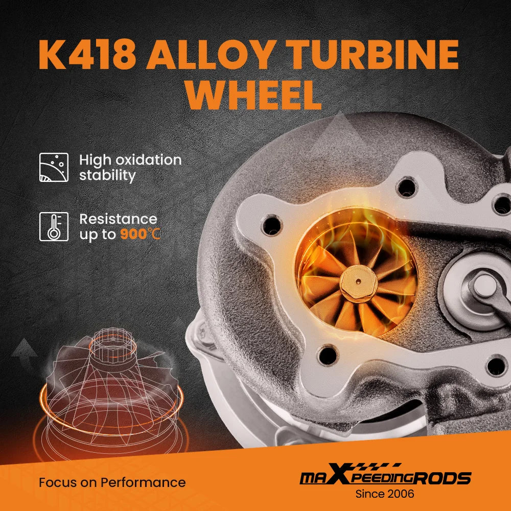 T25 T28 GT25 GT28 GT2871 GT2860 A/R .64 Universal Turbo Charger for 1.5-2.0L Billet Turbocharger Turbine Up to 400HP