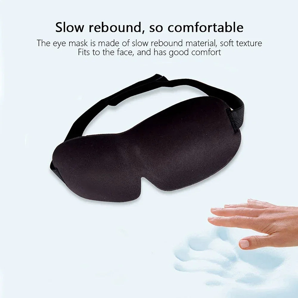 Eye Mask for Sleeping 3D Contoured Cup Blindfold Concave Molded Night Sleep Face Masks Block Out Light with Women Men Eyepatch