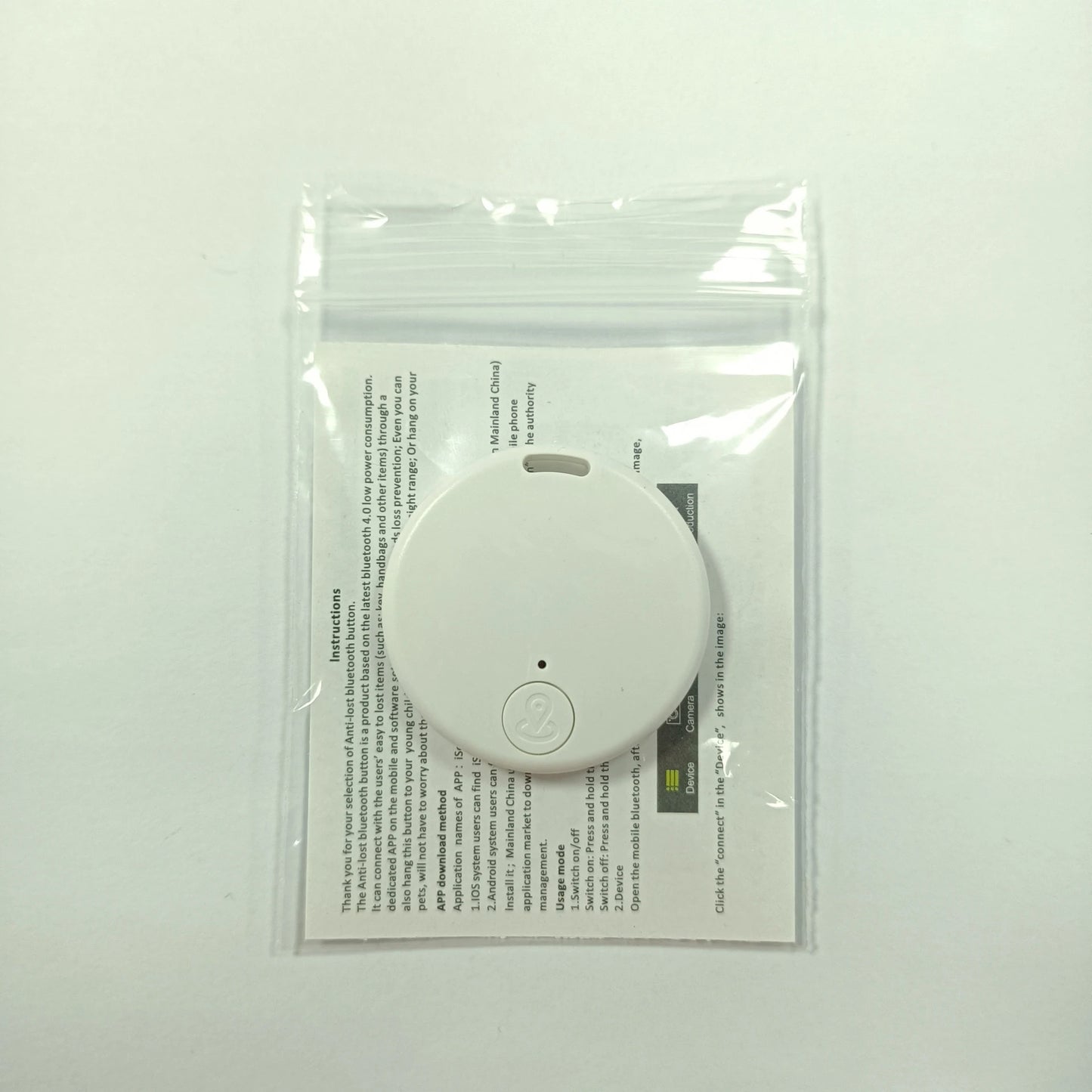 Mini Dog GPS Bluetooth 5.0 Tracker Anti-Lost Device Round Anti-Lost Device Pet Kids Bag Wallet Tracking Smart Finder Locator