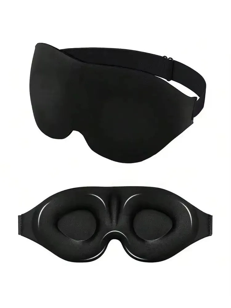 3D Eye Mask Adjustable Suitable for Men and Women with No Pressure on the Eyes Breathable and Light Blocking Eye Mask Black