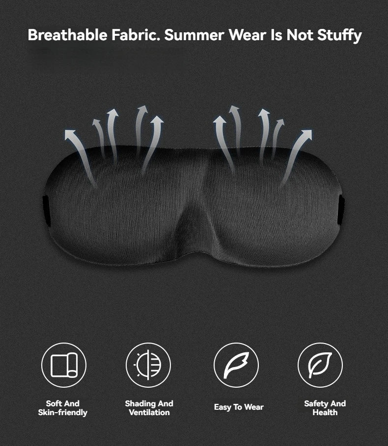 Eye Mask for Sleeping 3D Contoured Cup Blindfold Concave Molded Night Sleep Face Masks Block Out Light with Women Men Eyepatch