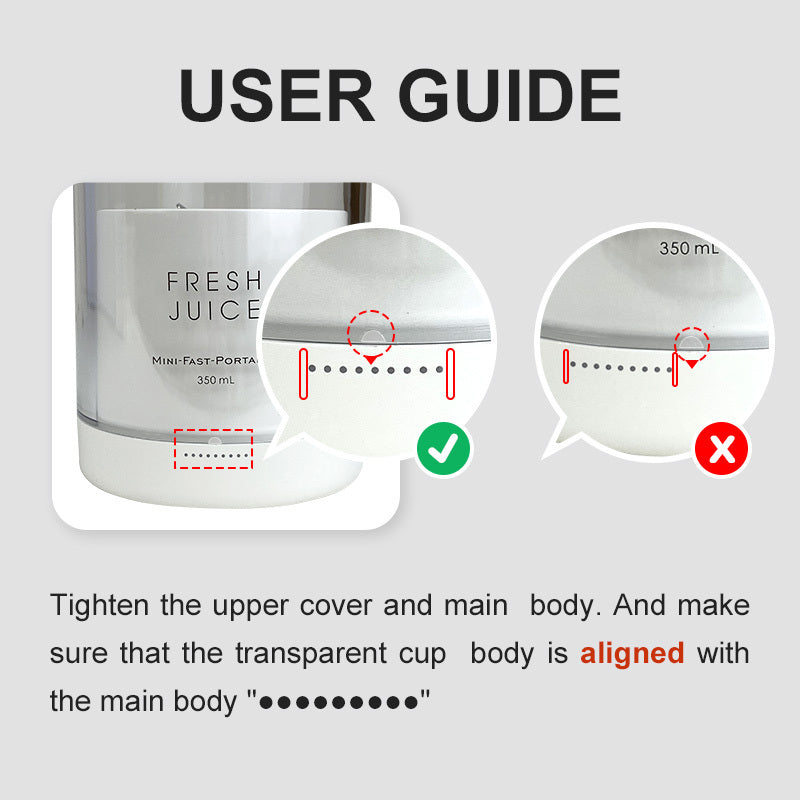 11.83oz Portable Electric Wireless Mini Fruit Blender Juicer - Perfect for On-the Go!