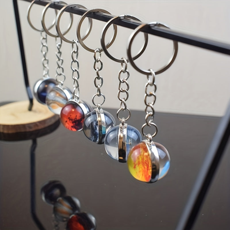 Solar System Eight Planets Keychain