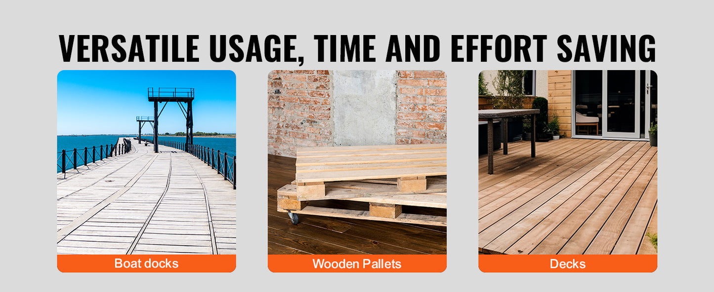 SucceBuy Pallet Pry Bar Buster Carbon Steel Heavy Duty Deck Wrecker Demolition Wood Pallet ToolBreaker for EfficientBoardRemoval