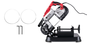 SucceBuy Portable BandSaw 5Inch Cutting Capacity Cordless Variable Speed 10Amp Motor Deep Cut Bandsaw for Metal Wood Pipes Rebar