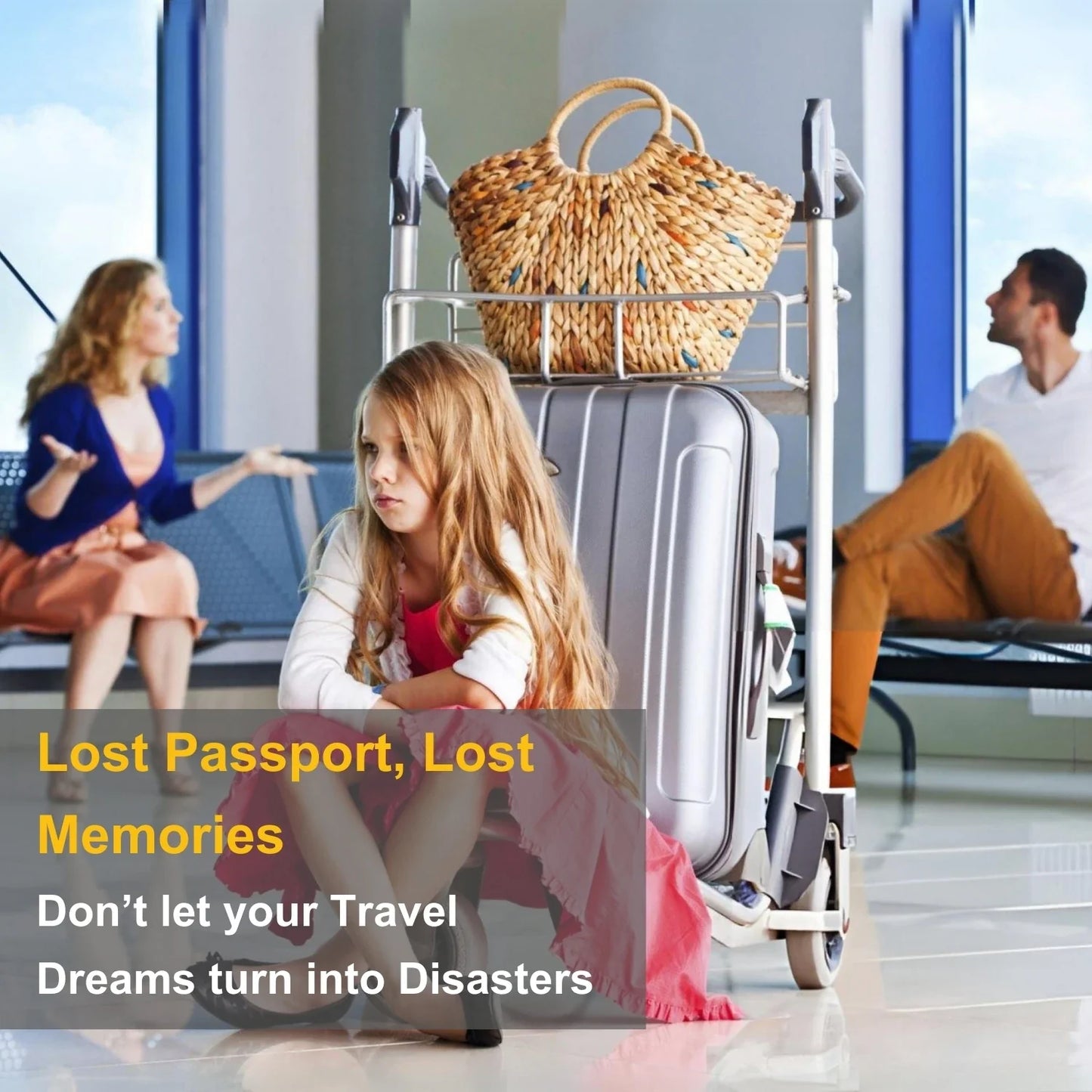 Canvas Passport Tracker Holder